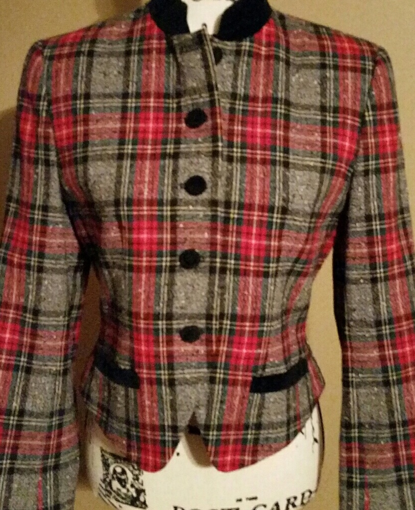 Pendleton Petite plaid wool blazer sz.4P